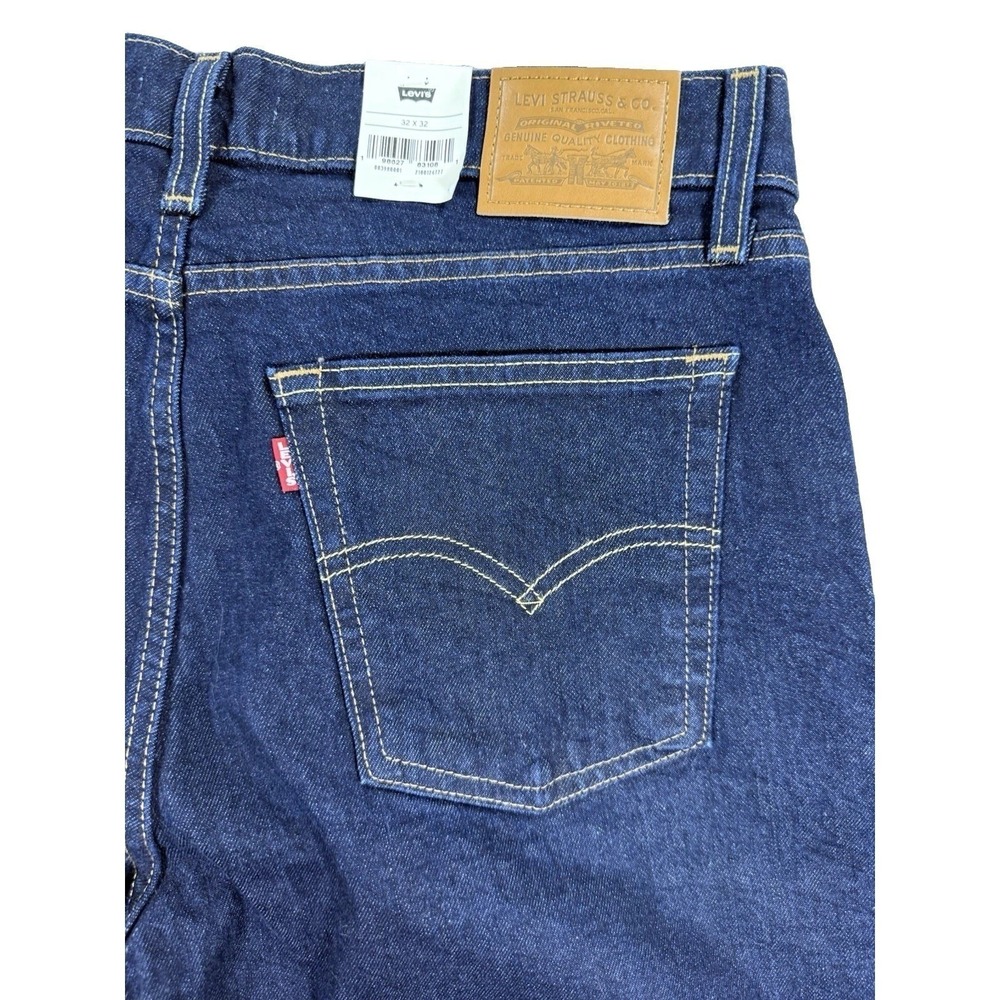 Levi's 728 Jeans Women's 32x32 Premium High-Rise Wide Leg Denim Stretch Blue NWT - Picture 13 of 15